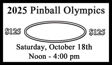 'Pinball Olympics 2025 Entry Ticket